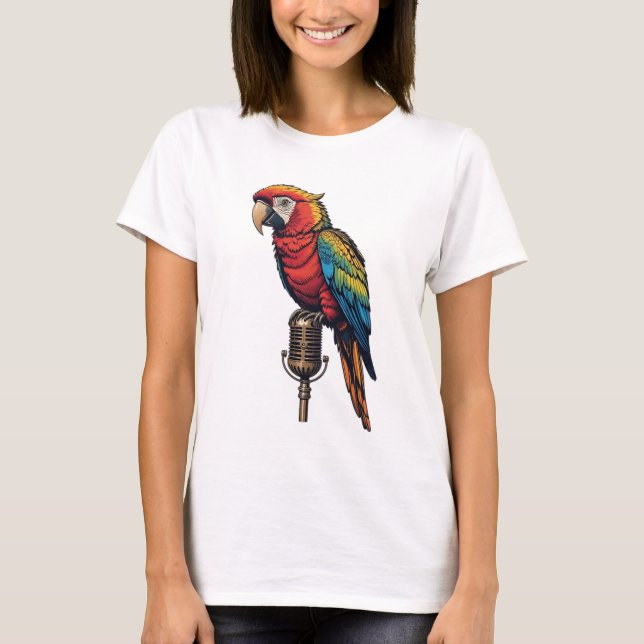 T-shirt Parrot vibrant (Devant)
