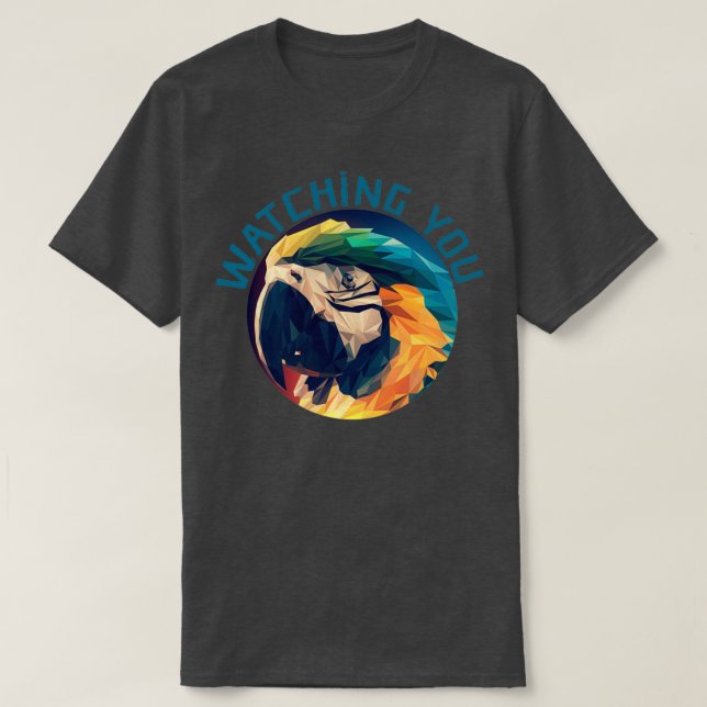 T-shirt Parrot Vous Regardant 27 (Design devant)