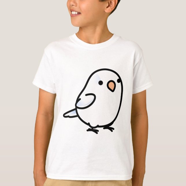 T-shirt Parrotlet blanc Chubby (Devant)