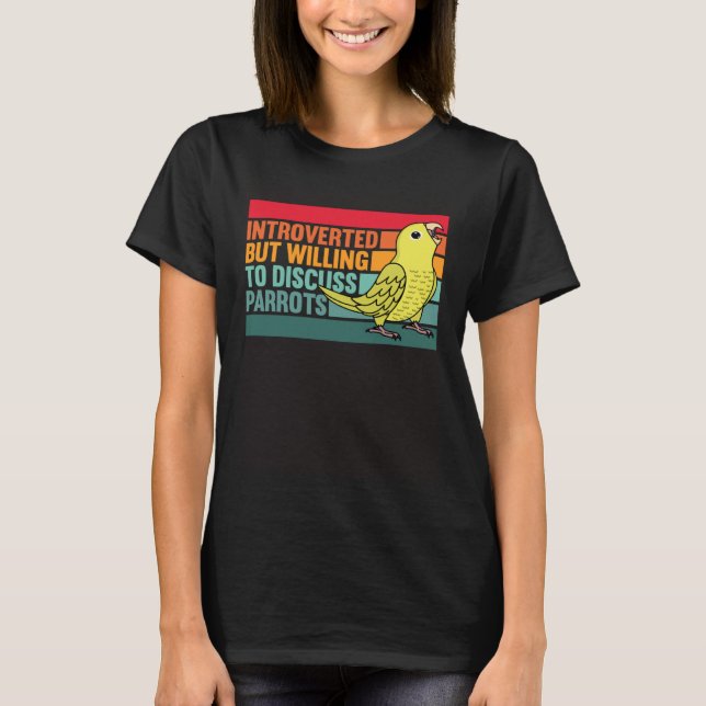 T-shirt Parrotlet Jaune Introverti Mais Parrots (Devant)