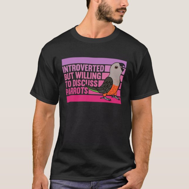 T-shirt Parrots introduit mais perroquets rouge ventre (Devant)