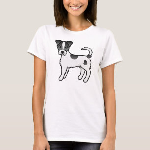 T-shirt Parson Roux Noir Et Blanc Russell Terrier