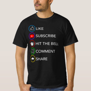 T-shirt Partager le contenu vidéo de partage de commentai