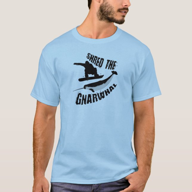 T-shirt Partager Le Gnarwhal (Devant)