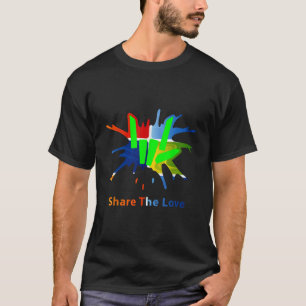 T-shirt Partagez la merveille d'amour pour les enfants et 