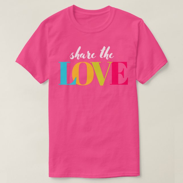 T-shirt Partagez l'amour (Design devant)