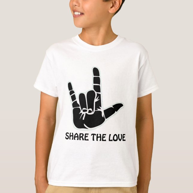 T-shirt partagez l'amour (Devant)