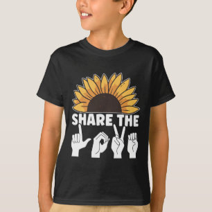 T-shirt Partagez l'amour ASL American Sign Language Awards