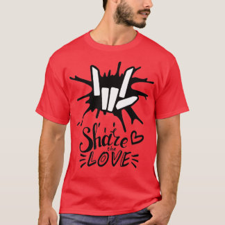 T-shirt Partagez l'amour pour les enfants et les jeunes
