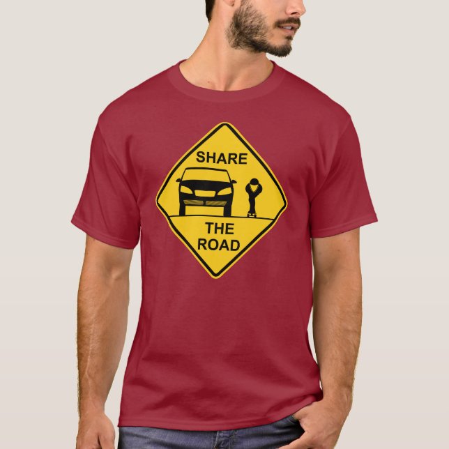 T-shirt Partagez l'avant de route (Devant)