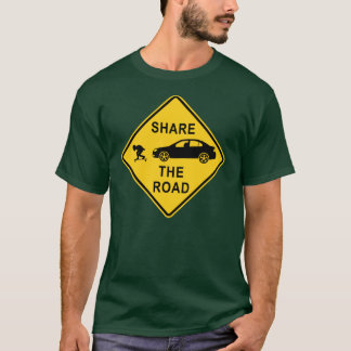 T-shirt Partagez le panneau routier
