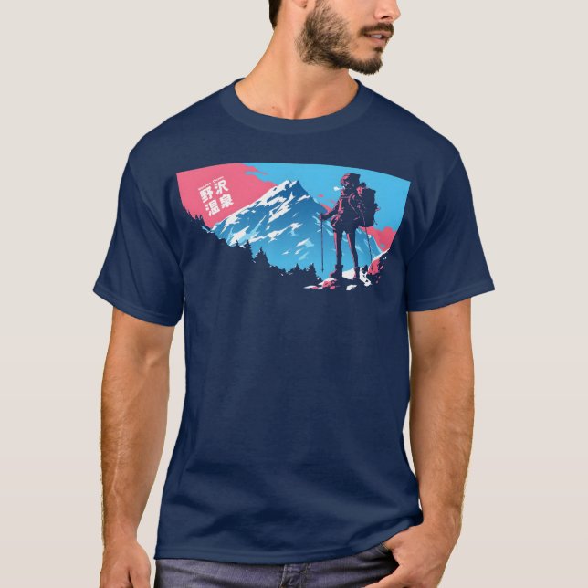 T-shirt Partagez les pentes de Nozawa Onsen (Devant)