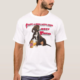 T-shirt Partagez une bière avec l'indicateur