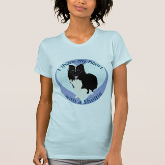 T-shirt Partagez votre coeur - Sheltie