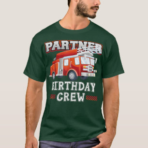 T-shirt Partenaire Anniversaire Camion d'incendie Pompier