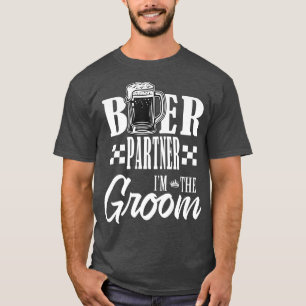 T-shirt Partenaire de bière Je suis le marié Bois des bièr