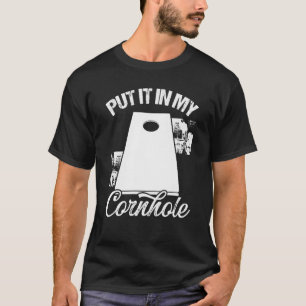 T-shirt Partenaire de Cornhole Partenaire de l'équipe Plac