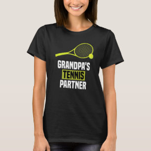T-shirt Partenaire de tennis de grand-père Funny Tennis Ma