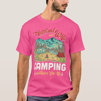 T-shirt Partenaires De Camping Mari Et Femme Pour La Vie