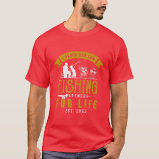 T-shirt Partenaires De Pêche Père Et Fils Pour La Vie 
