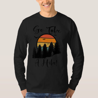 T-shirt Partez En Randonnée pédestre Retro Vintage Nature