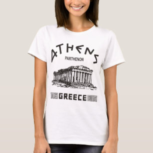 T-shirt Parthenon - Athènes - Grec (noir)