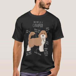T-shirt Parti Cavapoo Chien anatomie mignonne drôle Cavood