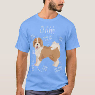 T-shirt Parti Cavapoo Dog Anatomie