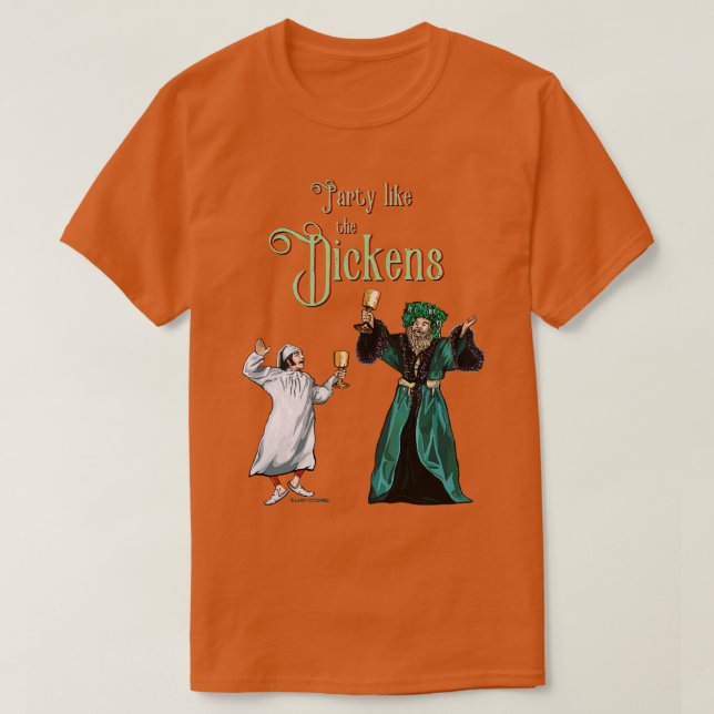 T-shirt Parti comme la version Dickens Scrooge (Design devant)