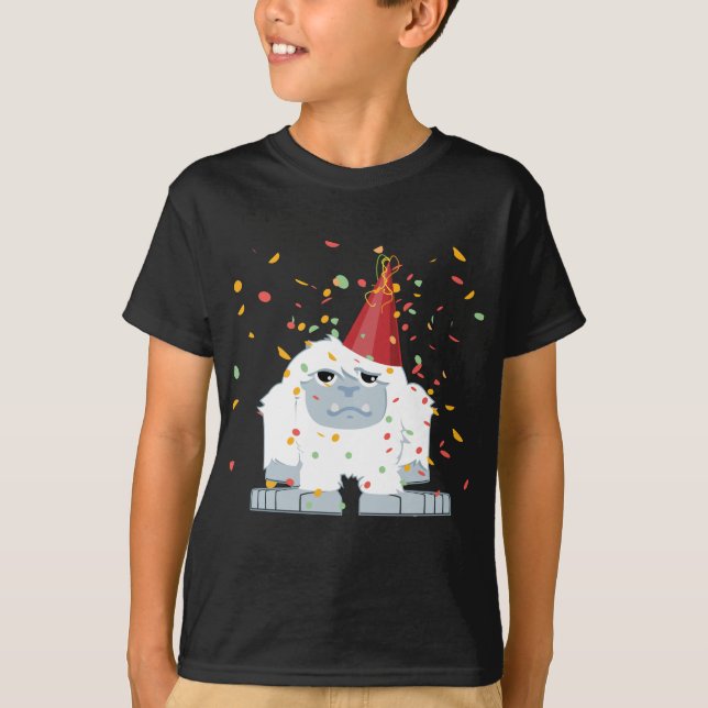 T-shirt Parti Cute Confetti Yeti (Devant)