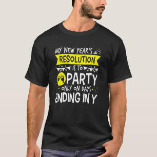 T-shirt Parti de la résolution du Nouvel An