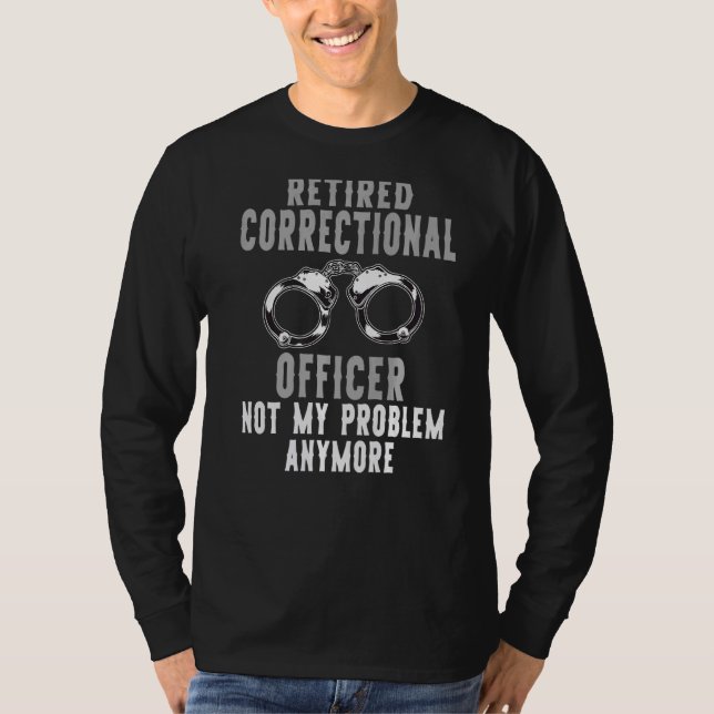 T-shirt Parti de retraite de l'agent correctionnel à la re (Devant)