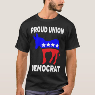 T-shirt Parti Démocrate Donkey Fier Membre De L'Union Avec