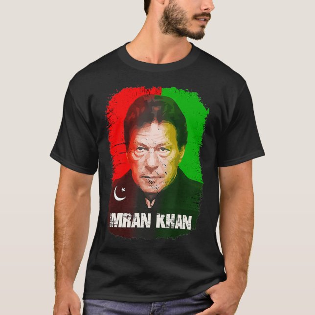 T-shirt Parti Imran Khan PTI Pakistan Soutien 40ème (Devant)