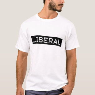 T-shirt Parti libéral-Étiquette - Bande Drôle démocrate