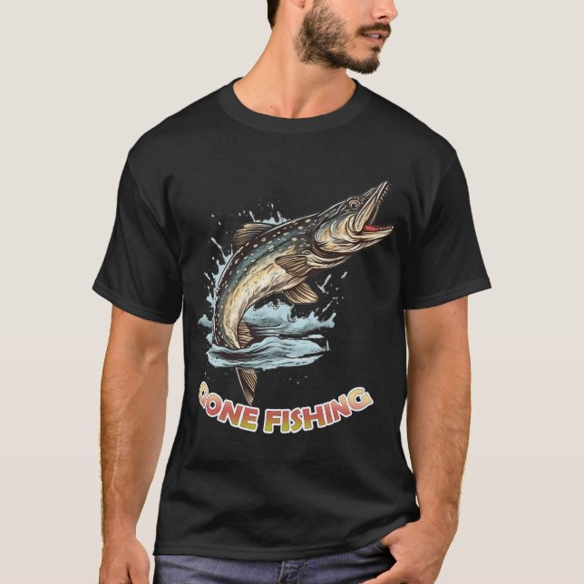 T-shirt Parti pêcher - brochet (Devant)