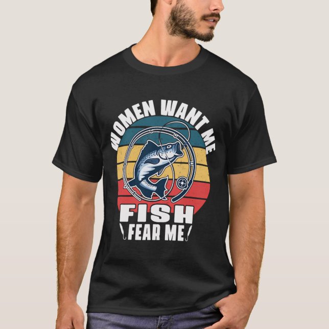 T-shirt Parti pour la pêche (Devant)
