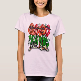 T-shirt Parti rose