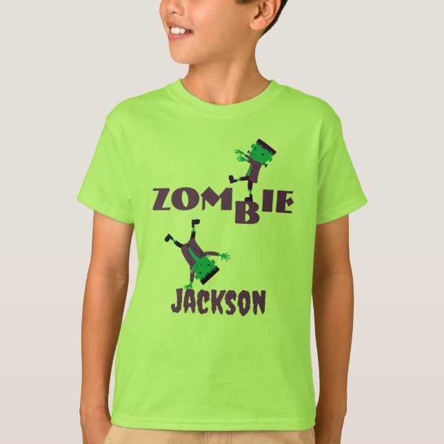 T-shirt Parti sidéral Zombie Parti d'Halloween (Devant)