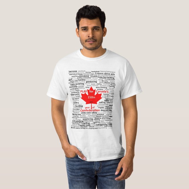 T-shirt ParticipACTION Canada 150 (Devant entier)