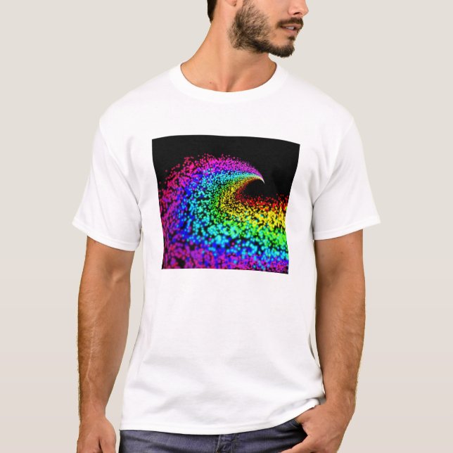 T-shirt Particules colorées (Devant)
