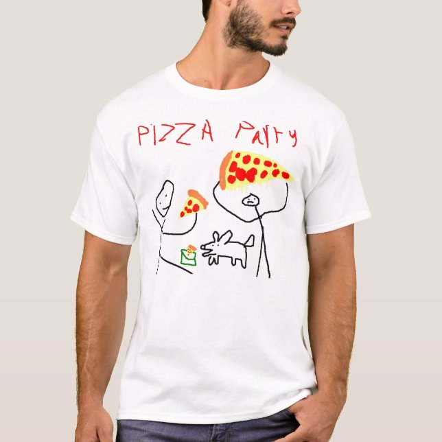 T-SHIRT PARTIE 1 DE PIZZA (Devant)