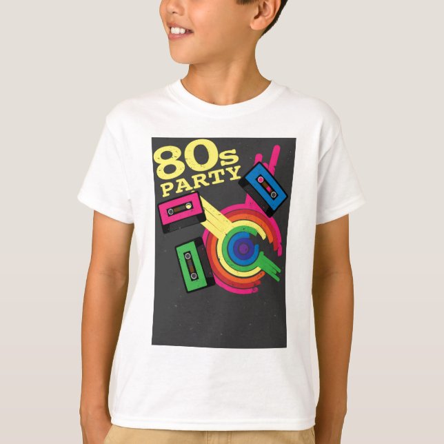 T-shirt partie 80s (Devant)