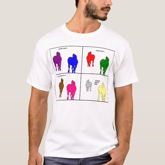 T-SHIRT PARTIE DE CHEVAL (Devant)