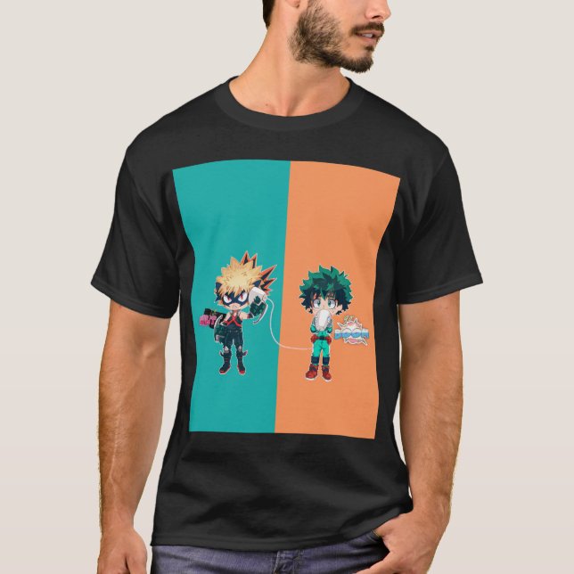 T-shirt partie de couverture de bakugou + bakudeku (Devant)