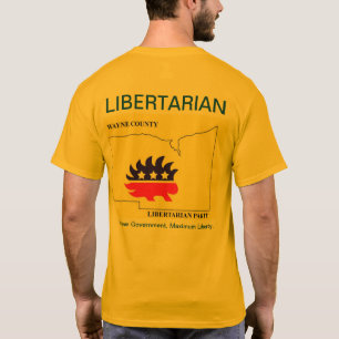 T-shirt Partie de libertaire du comté de Wayne
