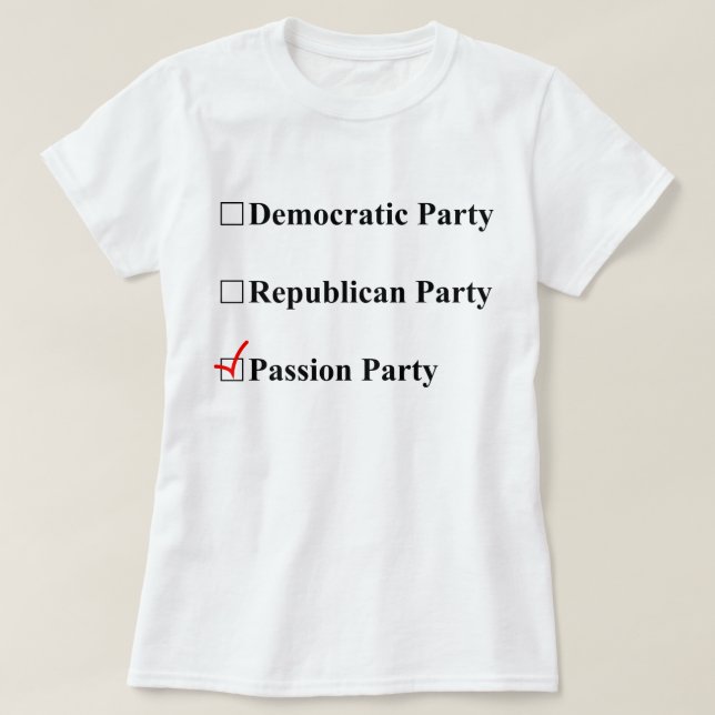 T-shirt Partie de passion ? Oui, svp ! (Design devant)
