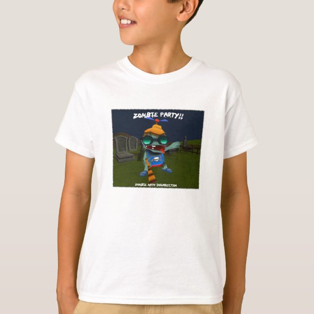 T-shirt Partie de zombi (Devant)