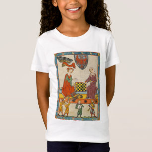 T-Shirt Partie d'échecs Codex Manesse XIVe siècle