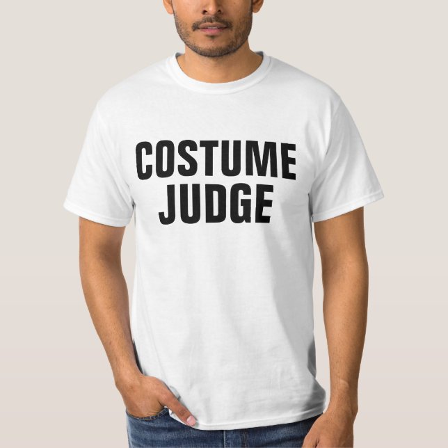 T-shirt Partie drôle de Halloween de juge de costume (Devant)